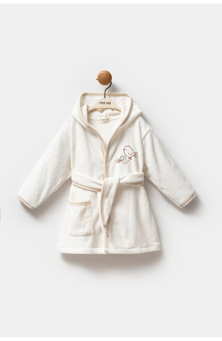 moi noi Autumn Bird Robe, Alternate, color, Beige