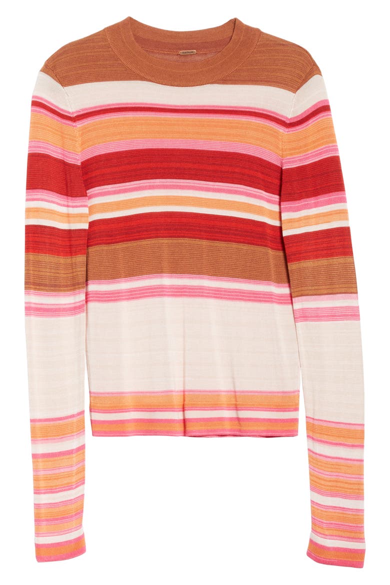 Show Off Your Stripes Sweater, Alternate, color, RED