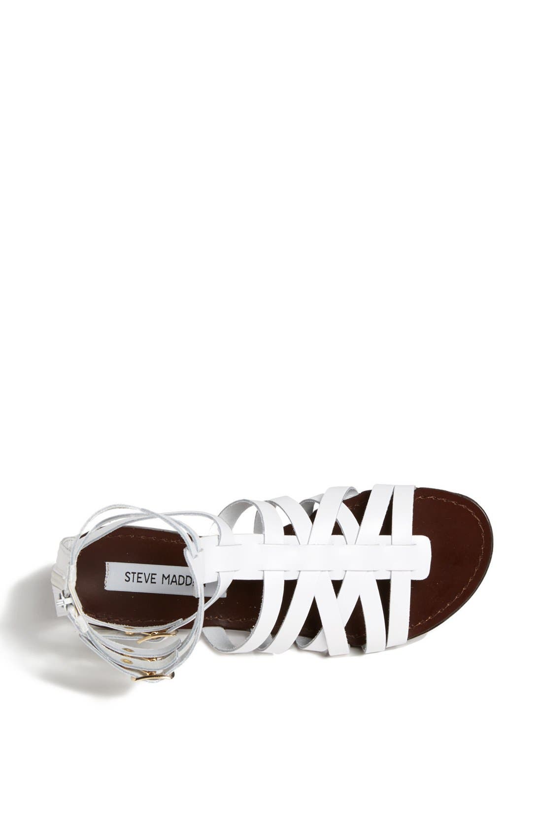 'Plato' Sandal, Alternate, color, WHITE