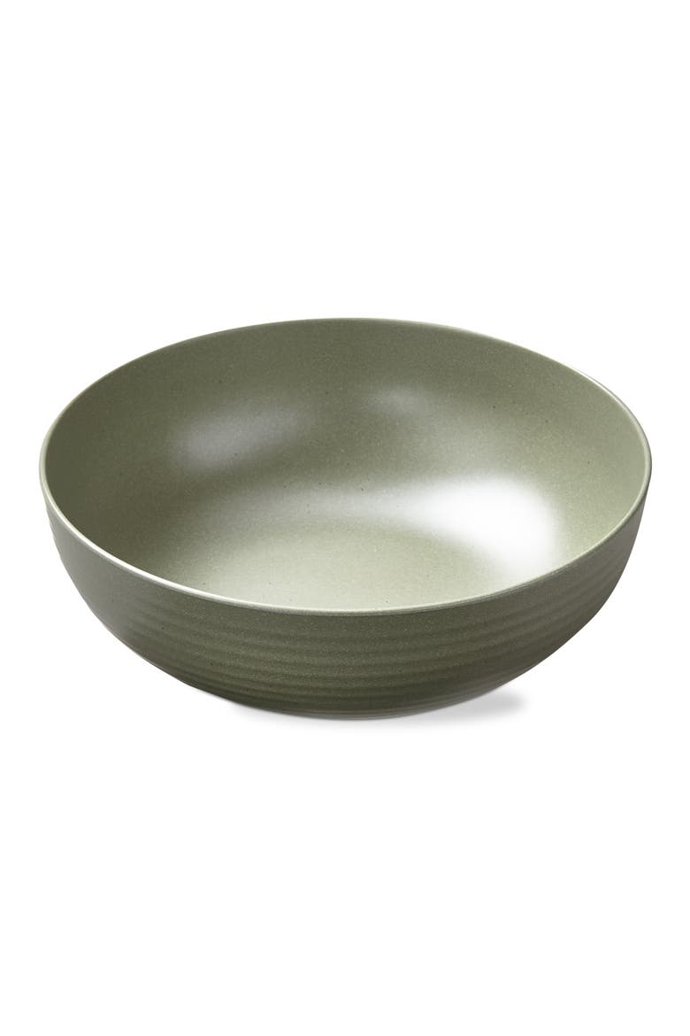 Green Brooklyn Melamine Serving Bowl Dishwasher Safe Indoor Outdoor, Main, color, Brown