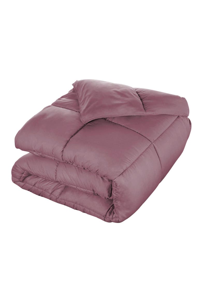 Reversible Down Alternative Comforter, Main, color, MAUVE