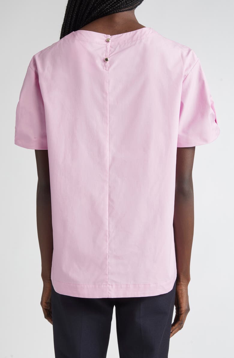 Max Mara Dahlia Puff Sleeve Cotton Top, Alternate, color, 