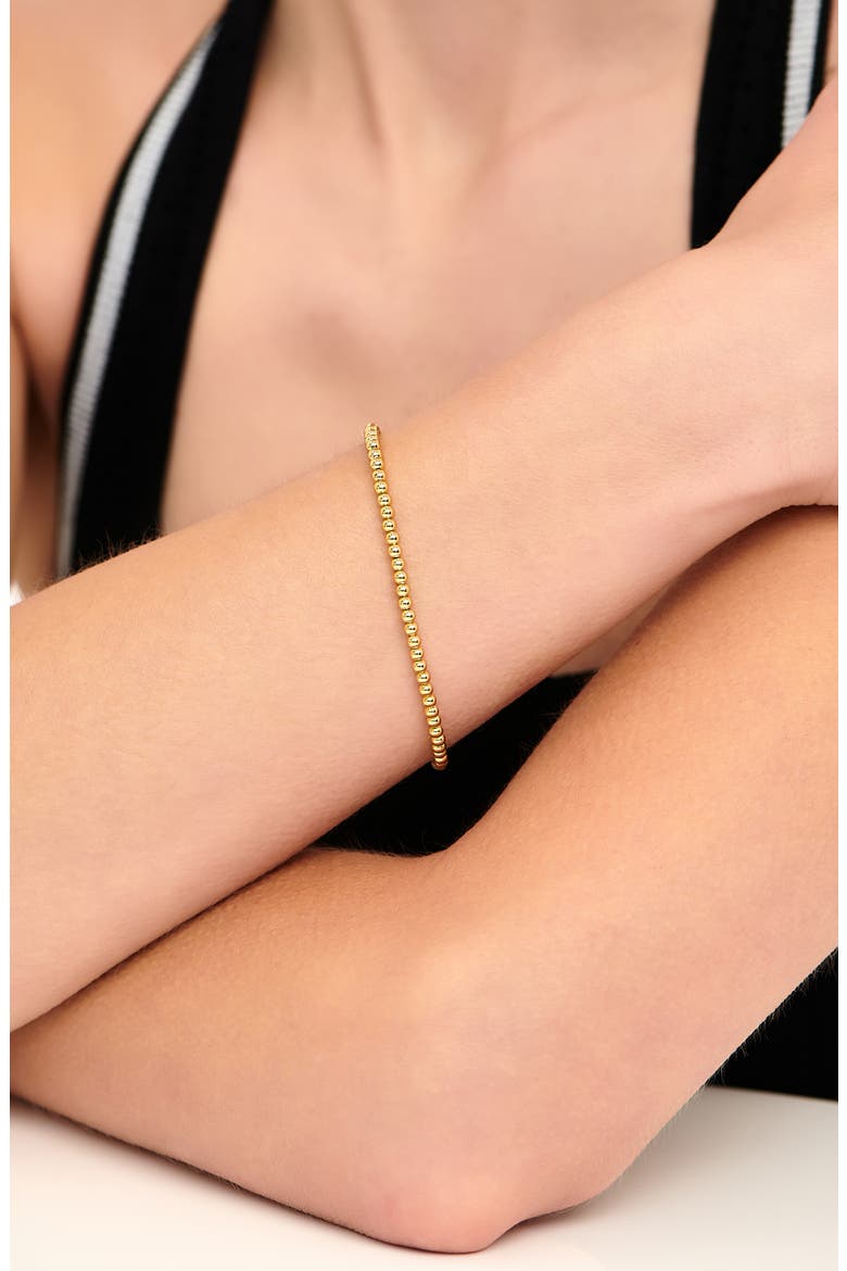 Beaded Ball Bracelet, Alternate, color, GOLD
