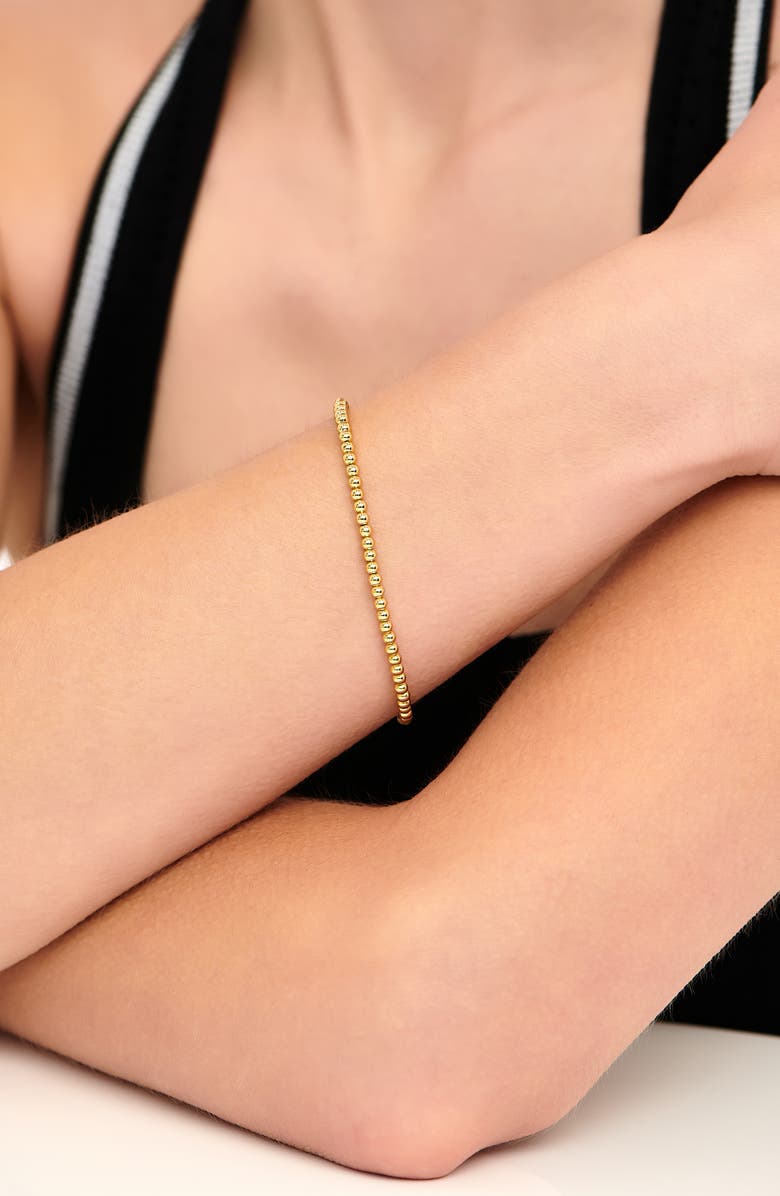 DEVATA Beaded Ball Bracelet, Alternate, color, Gold