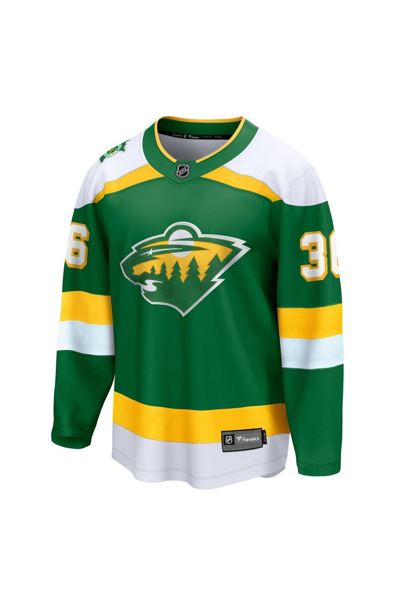 FANATICS Men's Fanatics Branded Mats Zuccarello Green Minnesota Wild Alternate Premier Breakaway Player Jersey, Alternate, color, Green