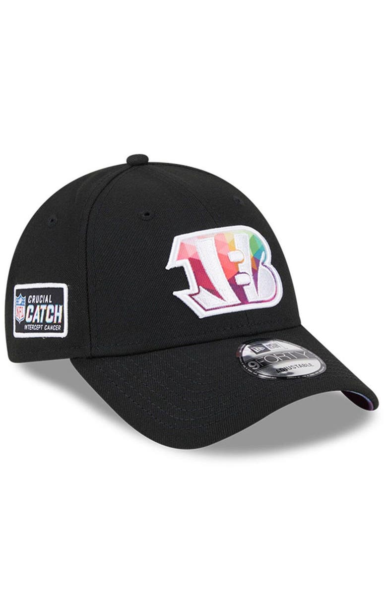 New Era Men's New Era Black Cincinnati Bengals 2023 NFL Crucial Catch 9FORTY Adjustable Hat, Main, color, Black