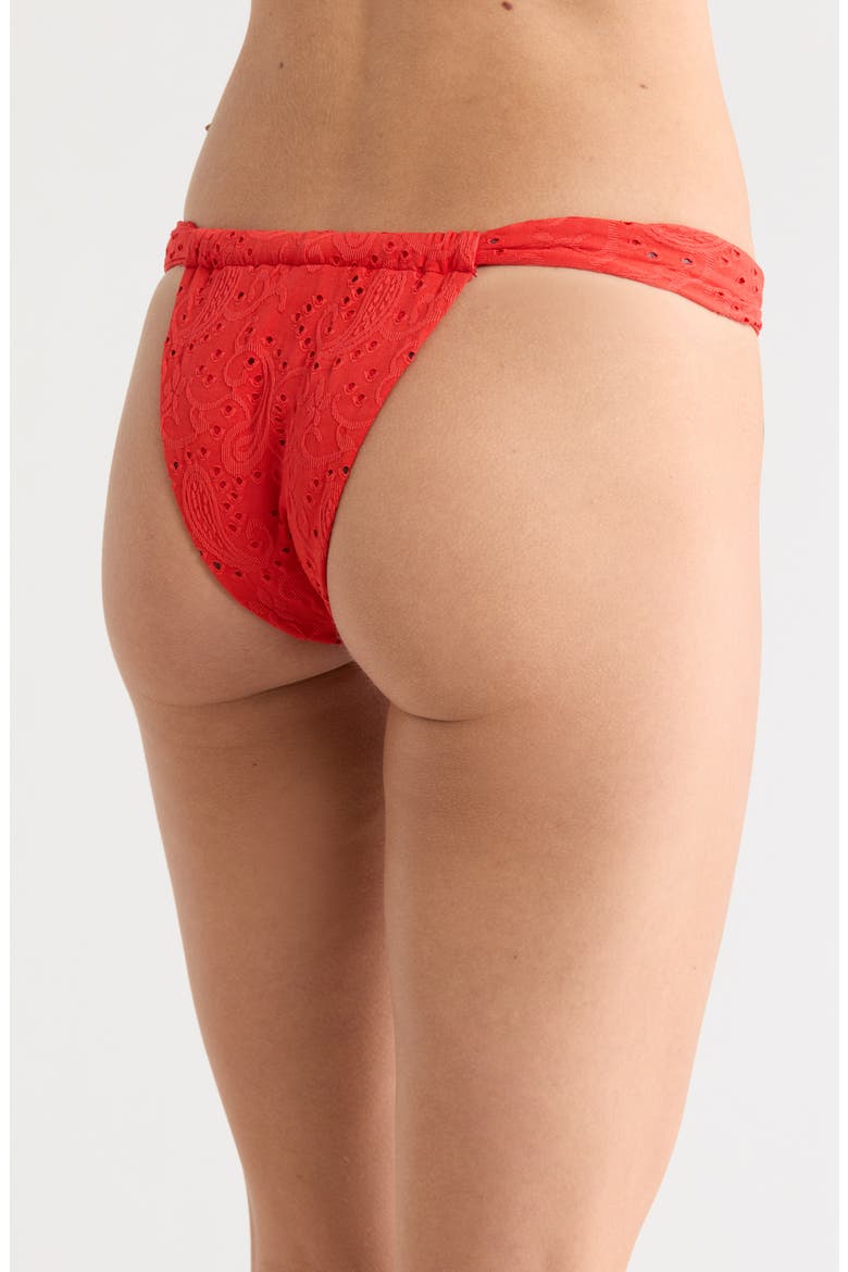 Tropics Bikini Bottoms, Alternate, color, CHERRY COLA