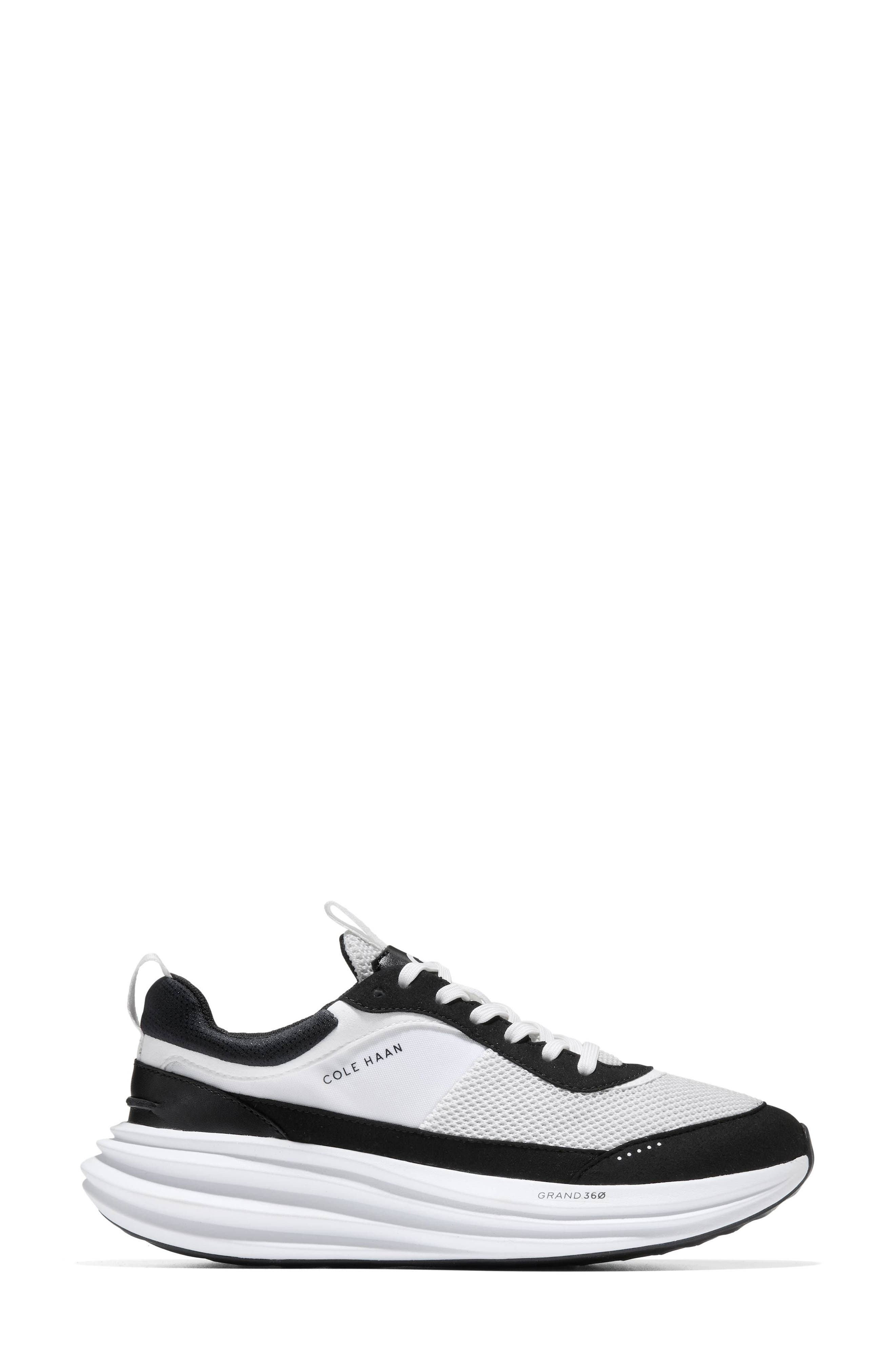 Cole Haan ØriginalGrand Quadstreak Running Shoe, Alternate, color, Optic White / Black
