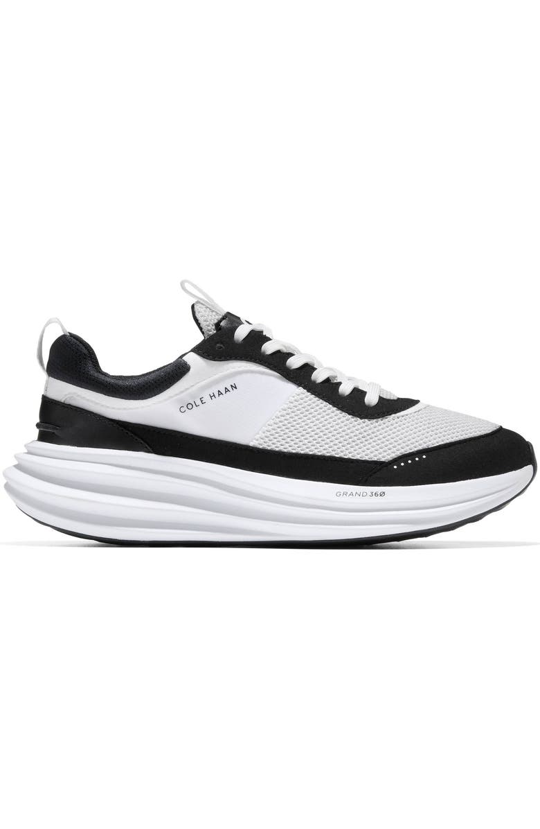 Cole Haan ØriginalGrand Quadstreak Running Shoe, Alternate, color, Optic White / Black