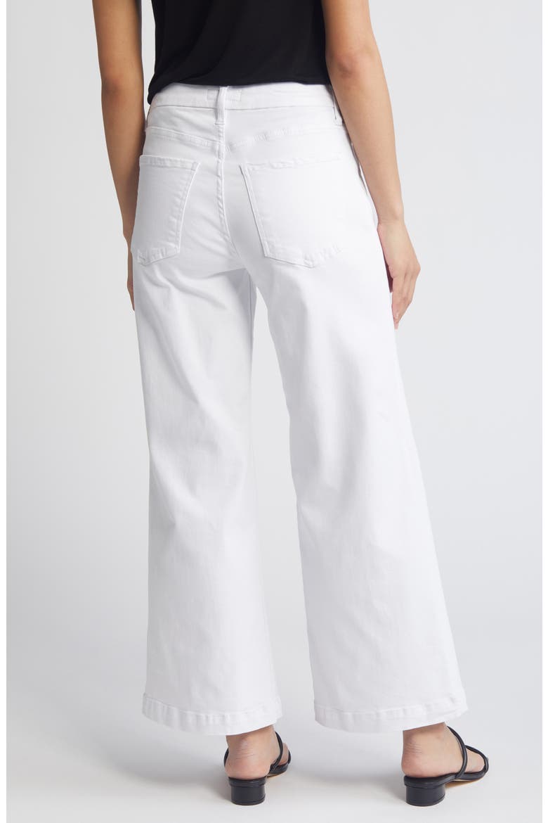 Meg Patch Pocket Wide Leg Jeans, Alternate, color, OPTIC WHITE