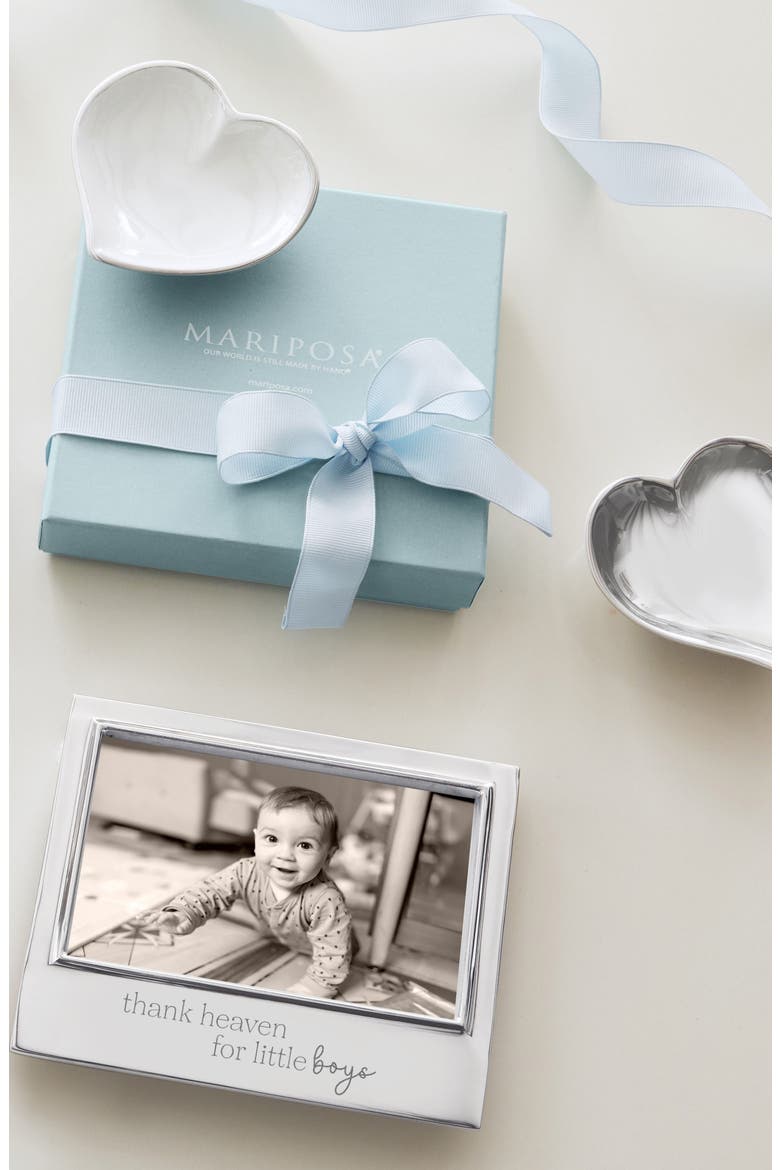Thank Heaven for Little Boys 4 x 6-Inch Picture Frame, Alternate, color, SILVER
