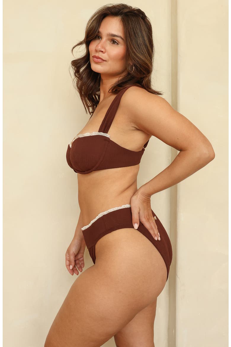 Athena Underwire Bikini Top, Alternate, color, Terra