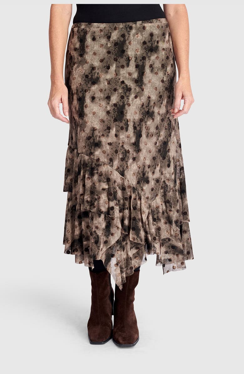 Alembika Wend Mesh Skirt, Main, color, Aquarelle