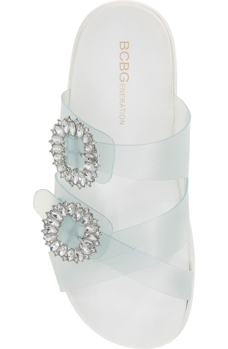 BCBGeneration Jia Rhinestone Slide Sandal, Alternate, color, Seafoam