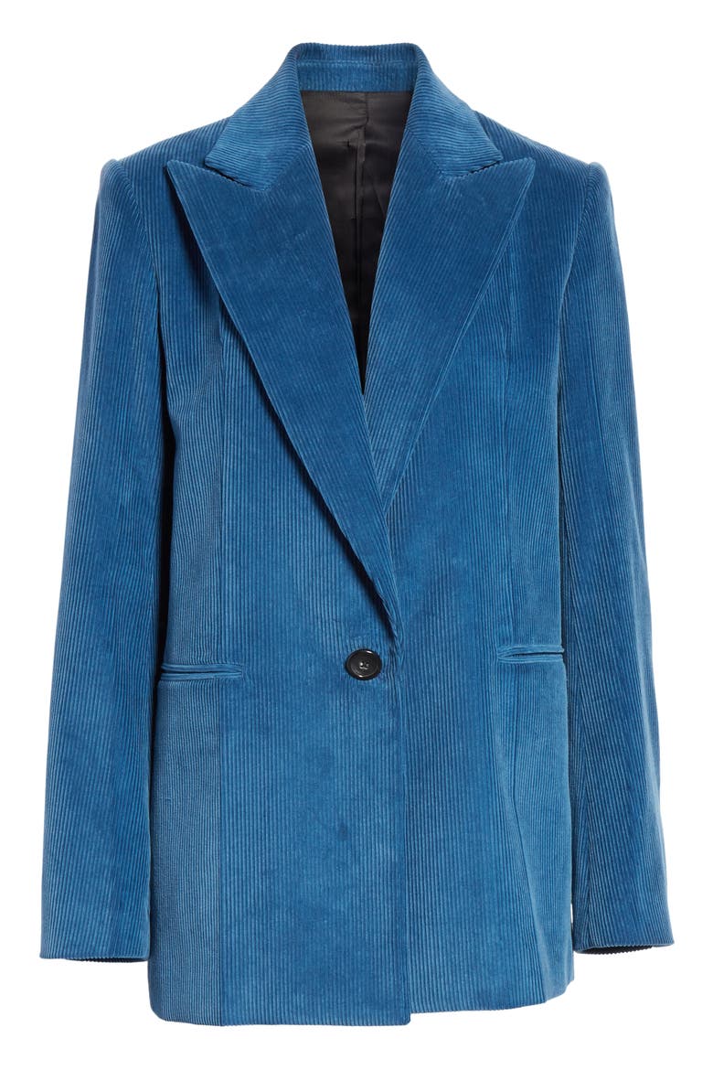 Corduroy Blazer, Alternate, color, WAVE