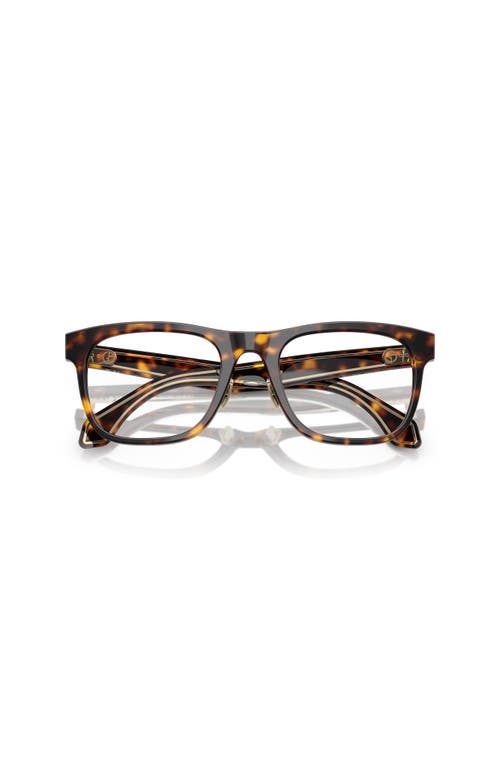 Giorgio Armani 53mm Square Optical Glasses In Brown