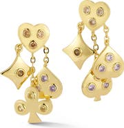 SPHERA MILANO CZ Suits Drop Earrings
