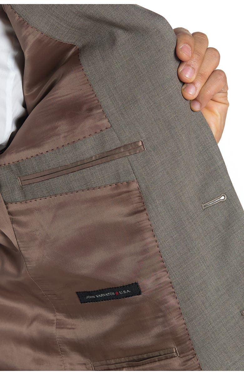 John Varvatos Star USA Bedford BrownTwo Button Notch Lapel Suit Separates Jacket, Alternate, color, 