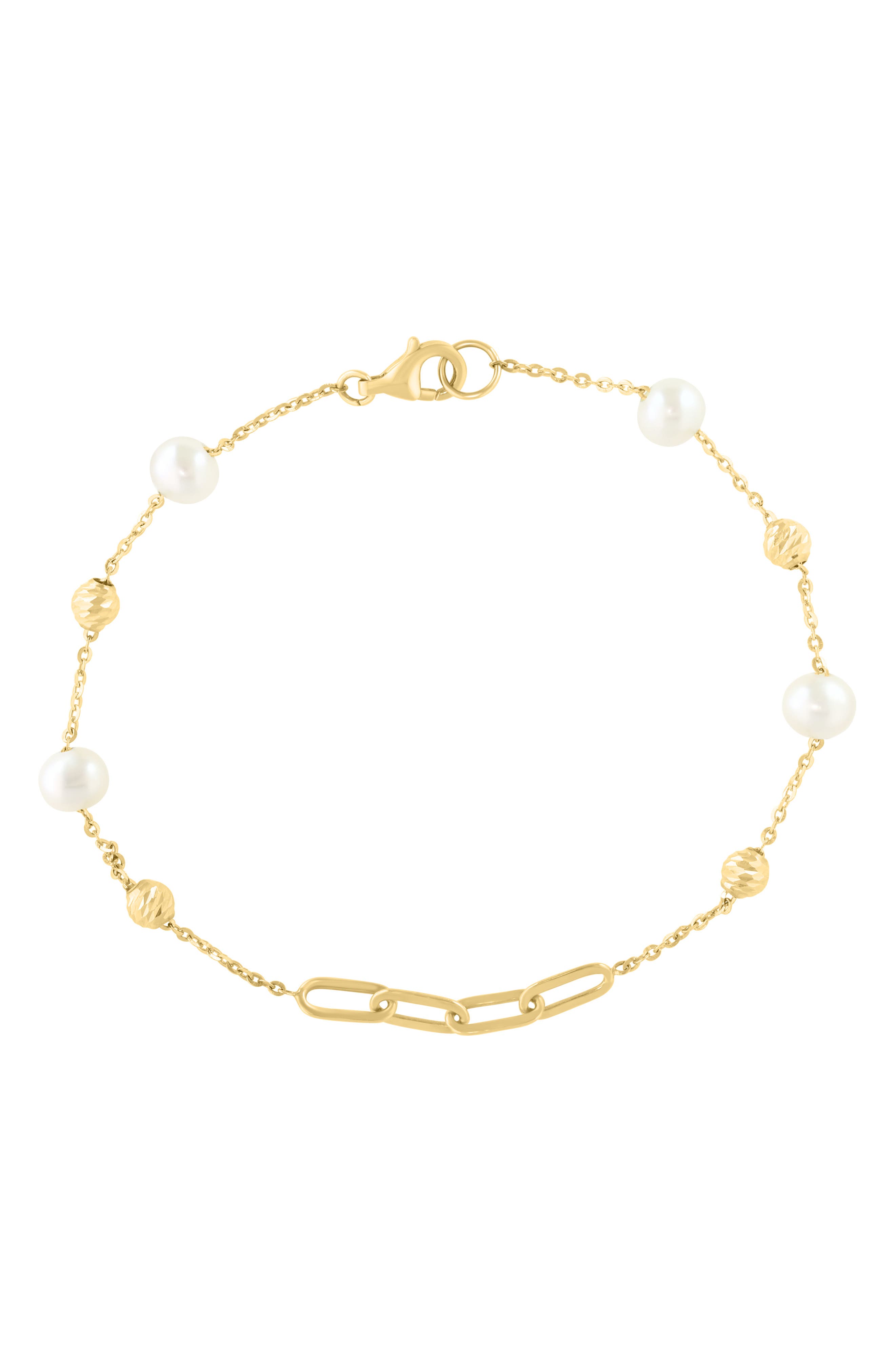 Freshwater Pearl Chain Bracelet