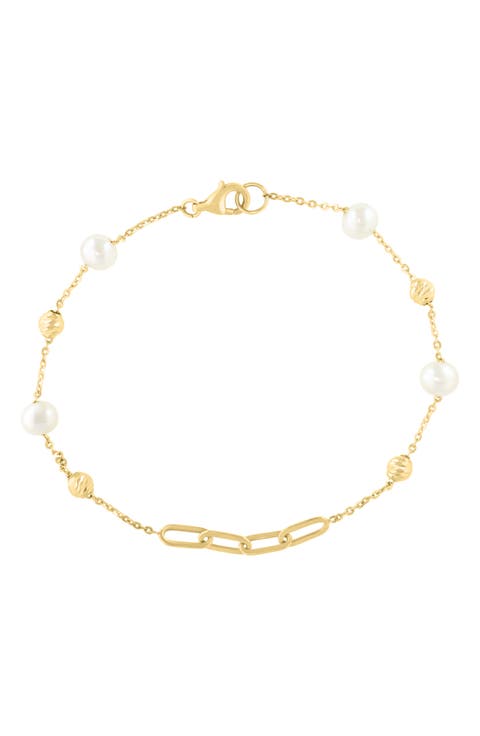 Freshwater Pearl Chain Bracelet