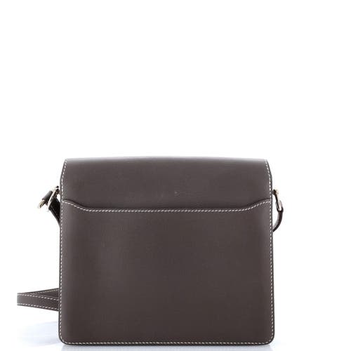 Pre-owned Hermes Hermes Roulis Bag Evercolor 23 In Gray