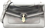 Pre-Owned Bvlgari Serpenti Forever Shoulder Bag Metallic Leather Small