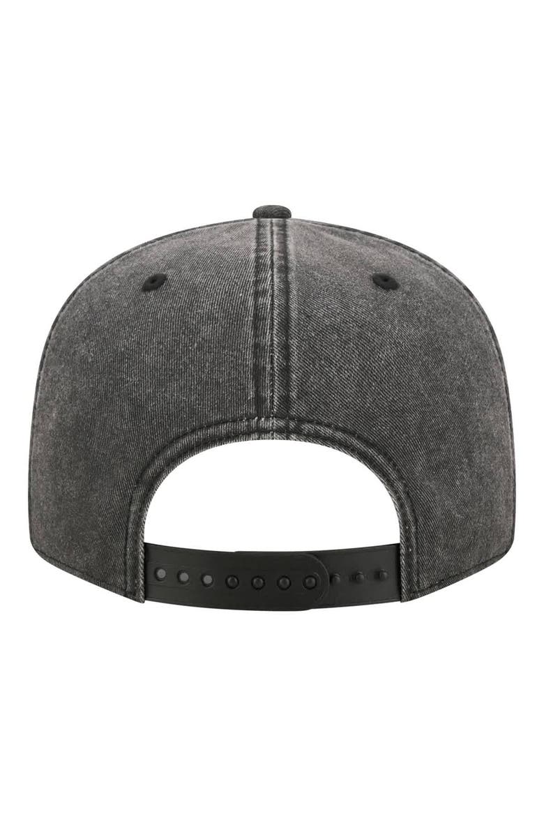 Men's New Era  Black Chicago Bulls Washed Tonal 9FIFTY Snapback Hat, Alternate, color, Black
