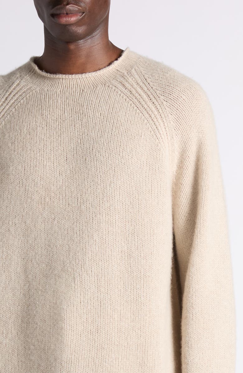 Bottega Veneta Roll Edge Cashmere Sweater, Alternate, color, 2159 Linen Melange