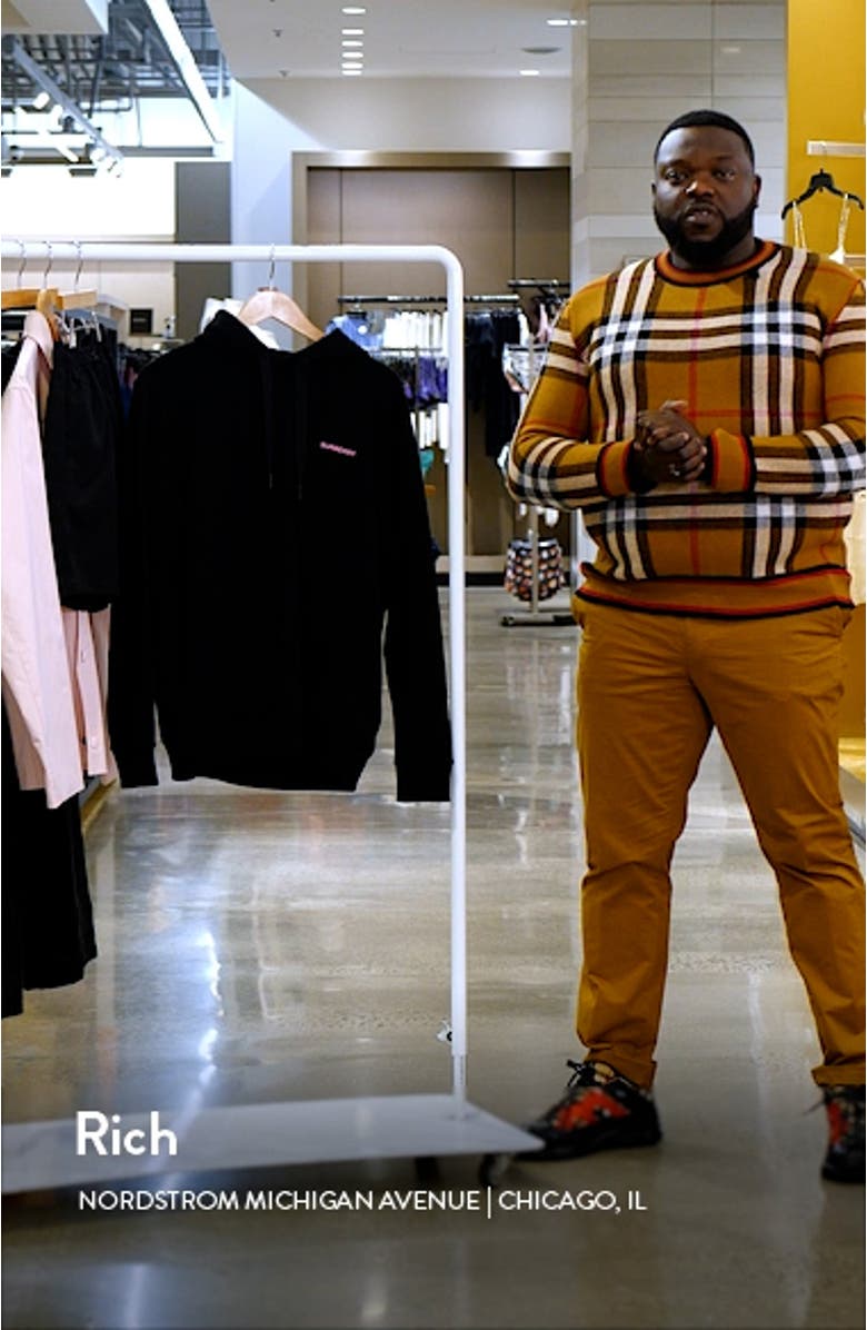 Lancing Oak Leaf Crest Cotton Hoodie, sales video thumbnail