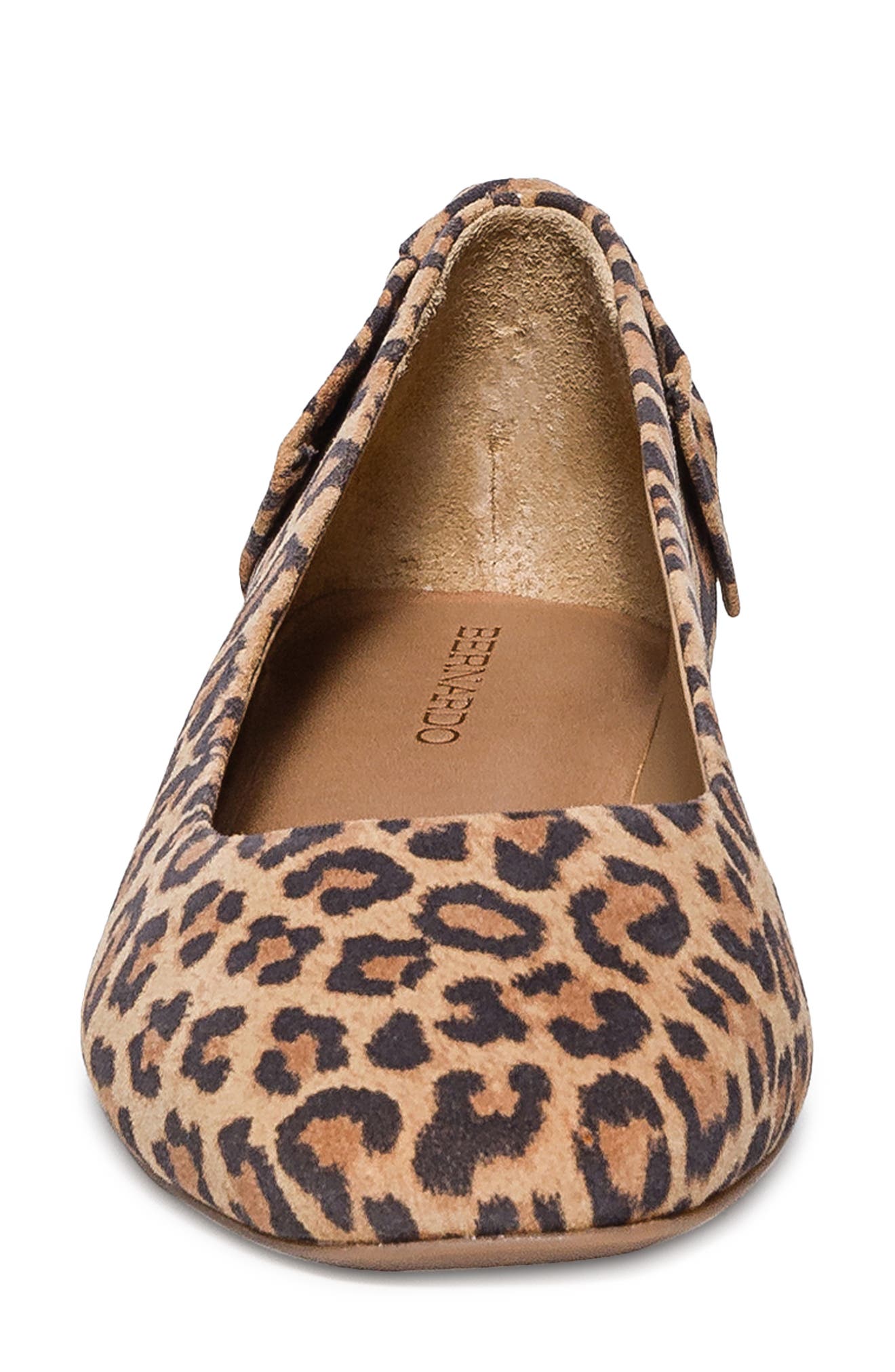 Bernardo Footwear Eloisa Flat, Alternate, color, Sand Cheetah Kid Suede