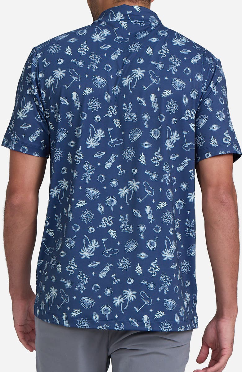 Bad Birdie Core Golf Print Performance Polo, Alternate, color, Desert Golfin Dusk N