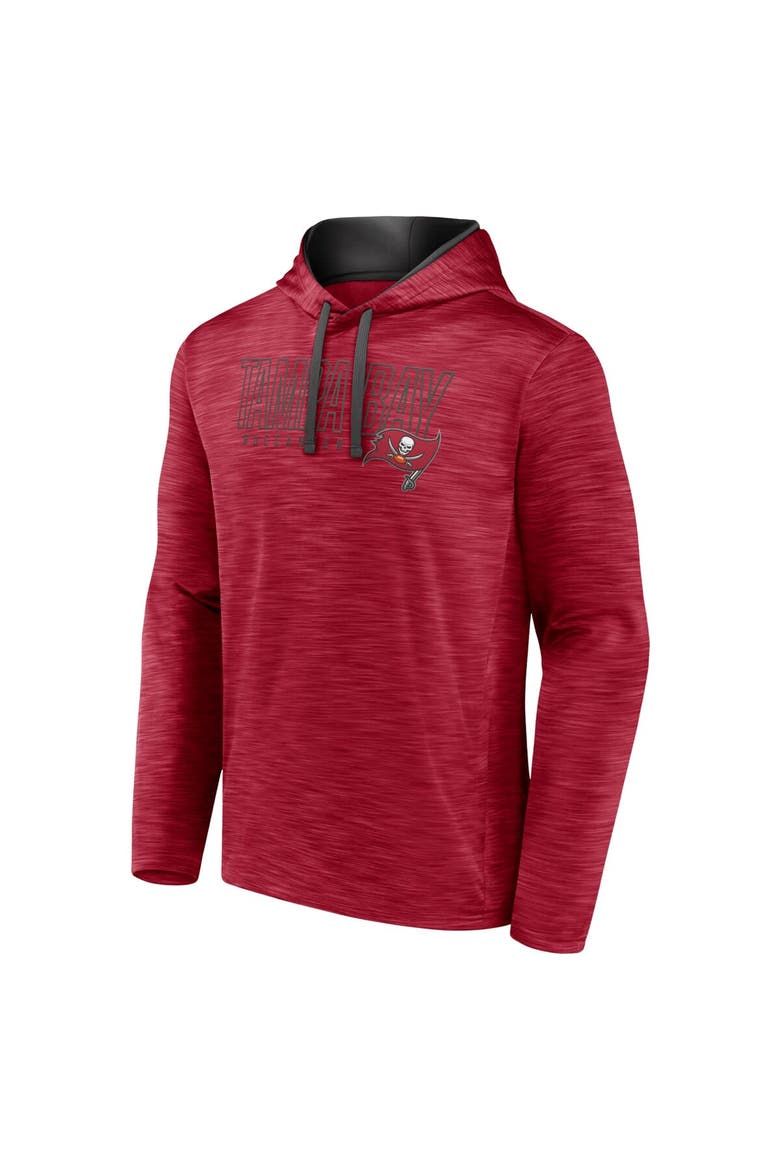 Men's Fanatics Branded Heather Red Tampa Bay Buccaneers Hook and Ladder Pullover Hoodie, Alternate, color, Heather Red