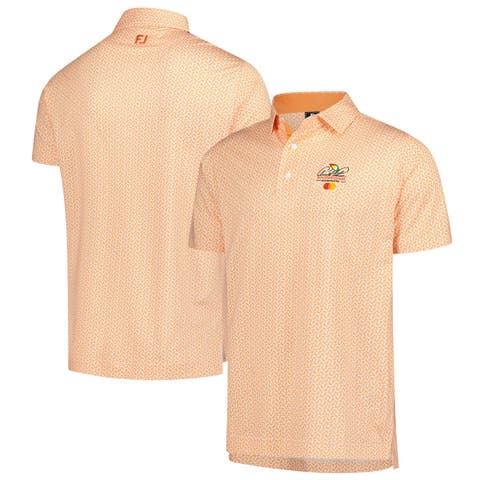 Men's FootJoy  Orange Arnold Palmer Invitational Citrus Print Lisle Polo