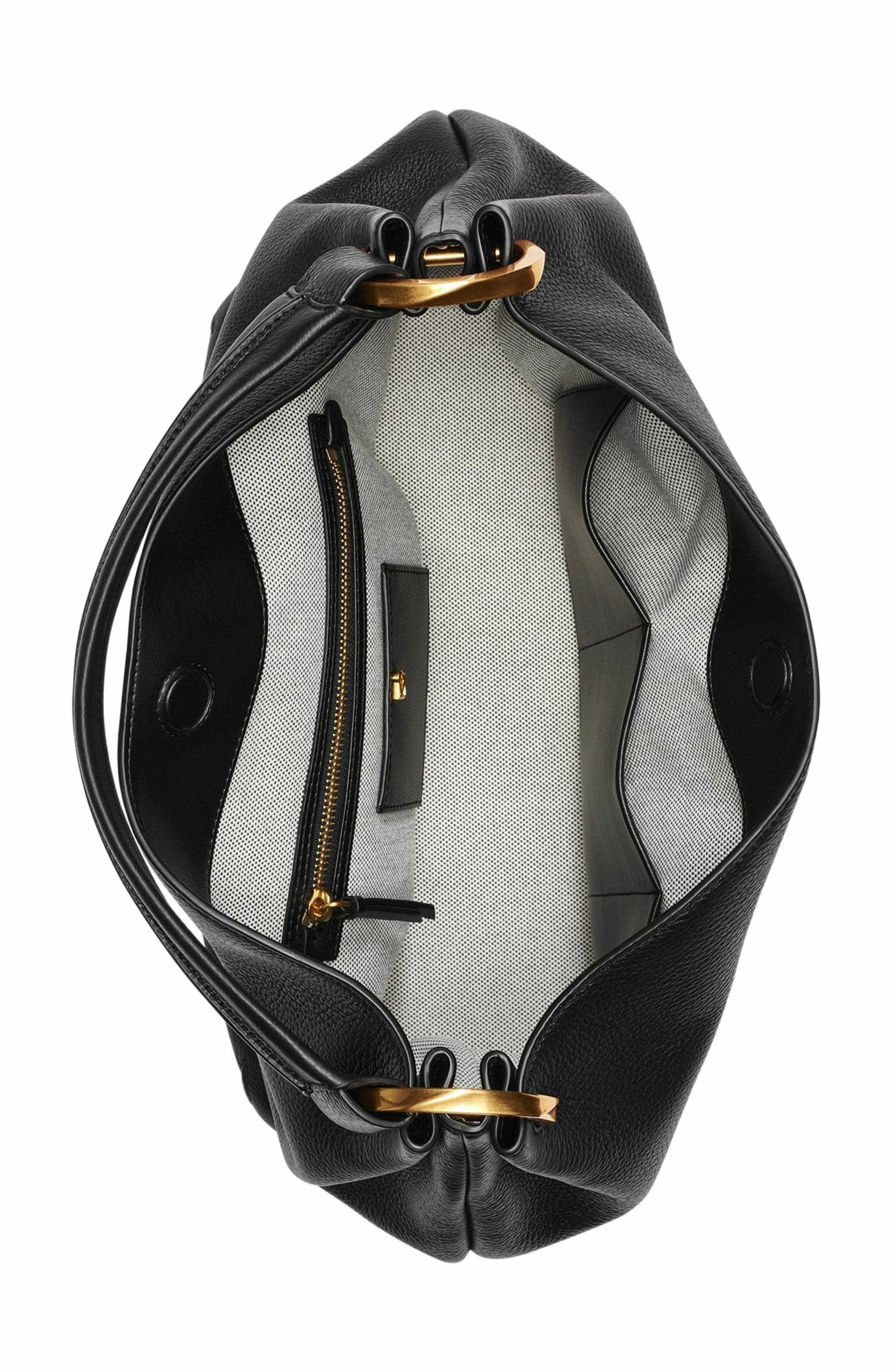 Donna Karan New York Glenwood Shoulder Bag, Alternate, color, Black/Gold