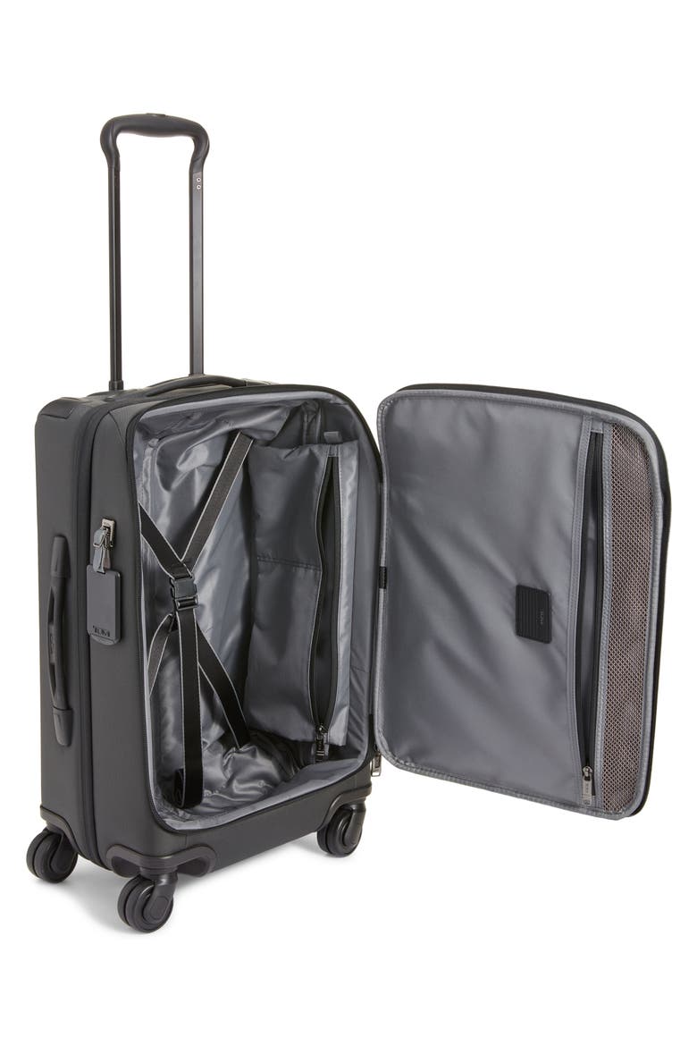 Merge Collection 22-Inch International Expandable Wheeled Carry-On Bag, Alternate, color, GREY/ BLACK STRIPE