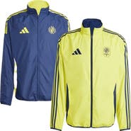 adidas Men's adidas Yellow/Navy Nashville SC 2025 Anthem Reversible Full-Zip Jacket
