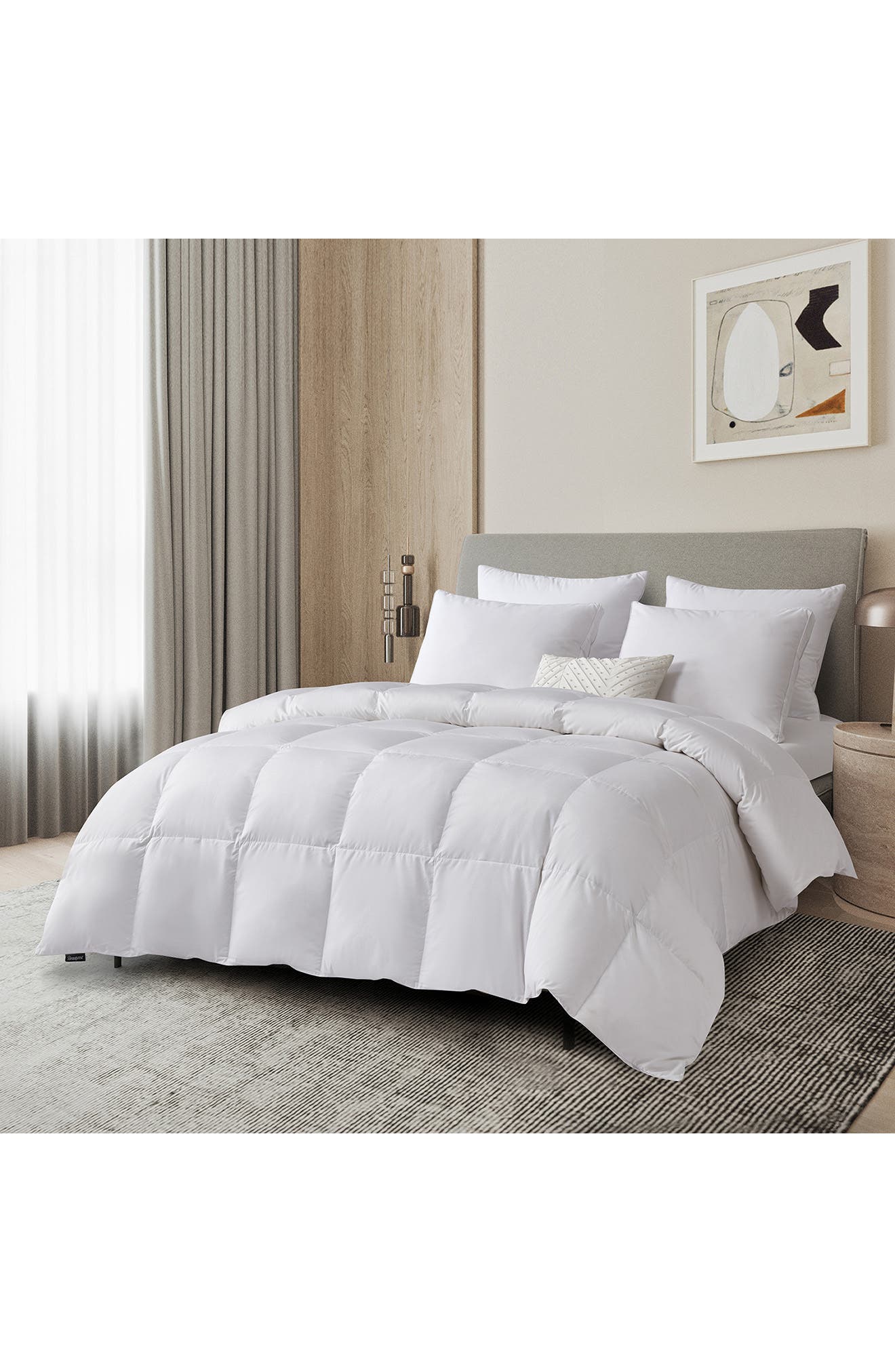 BLUE RIDGE HOME FASHIONS Beautyrest Tencel® & Cotton Blend Down Fiber Comforter - All Seasons