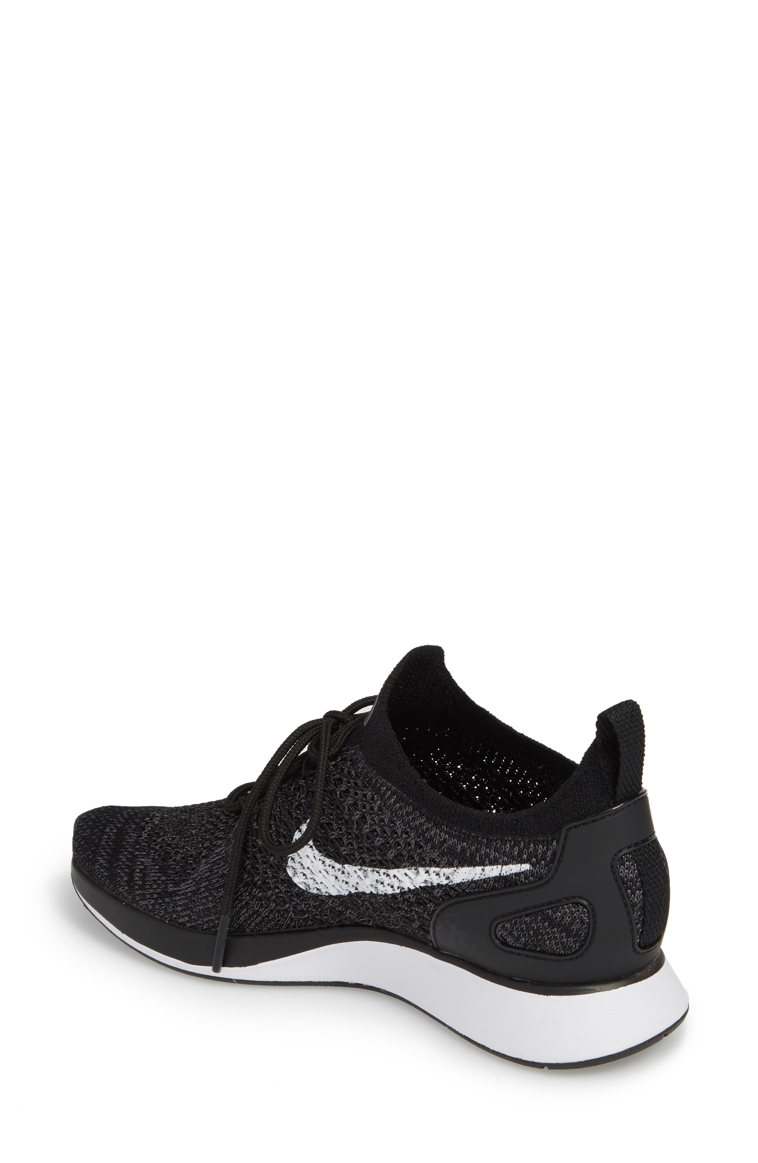 Air Zoom Mariah Flyknit Racer Sneaker, Alternate, color, BLACK/ WHITE/ DARK GREY