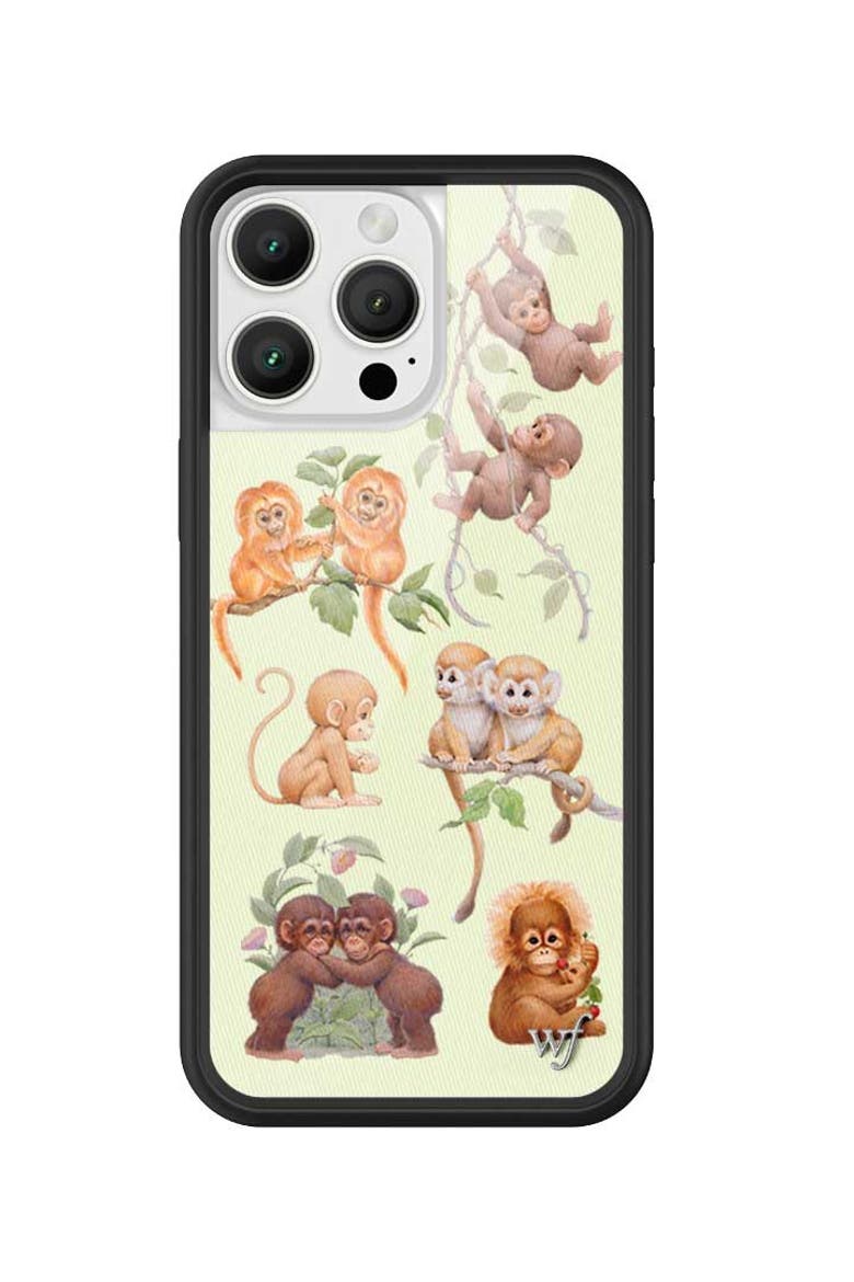 Monkey Biz iPhone Case, Alternate, color, Green