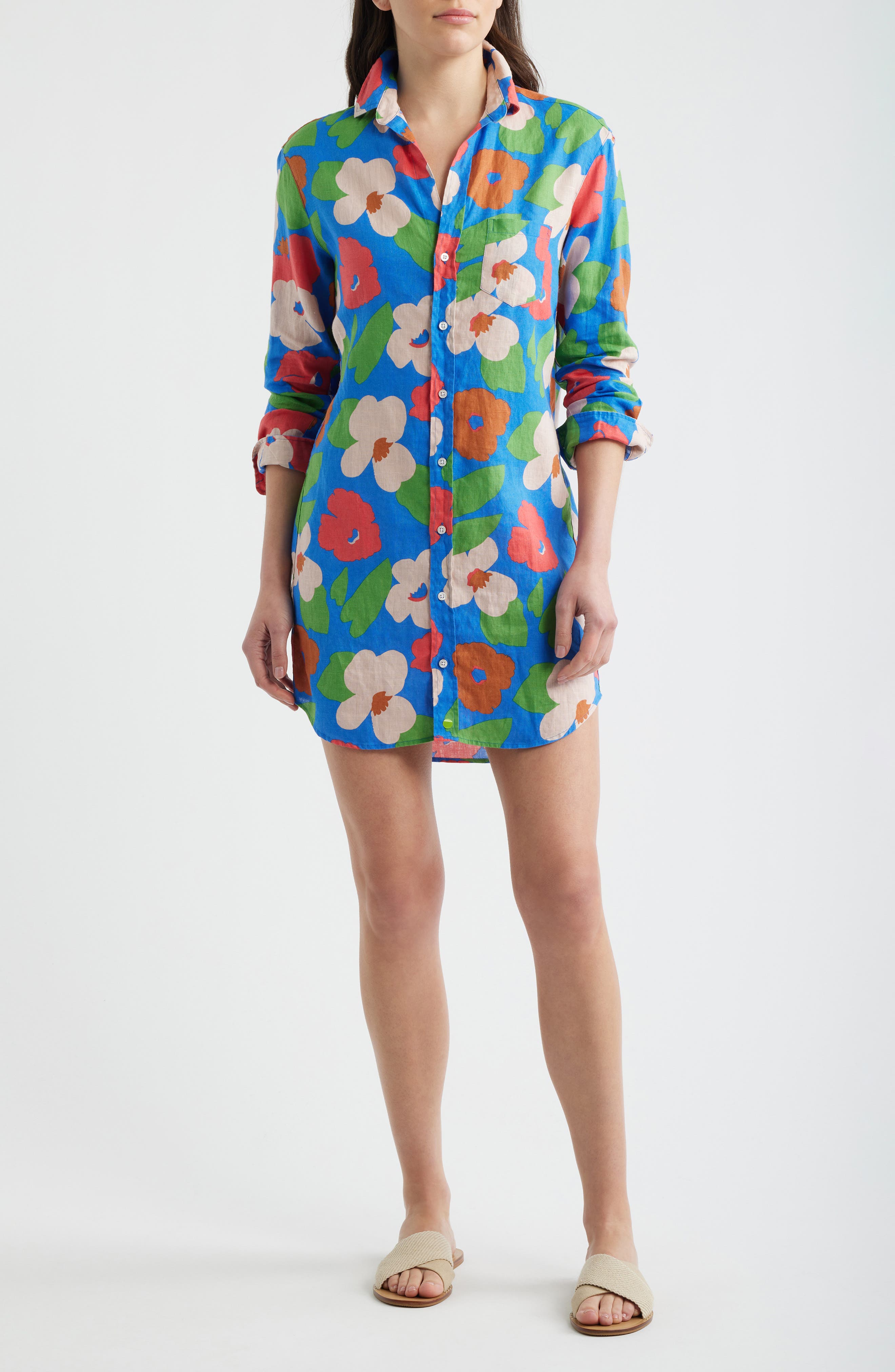 BRIGHT BLUE FLORAL