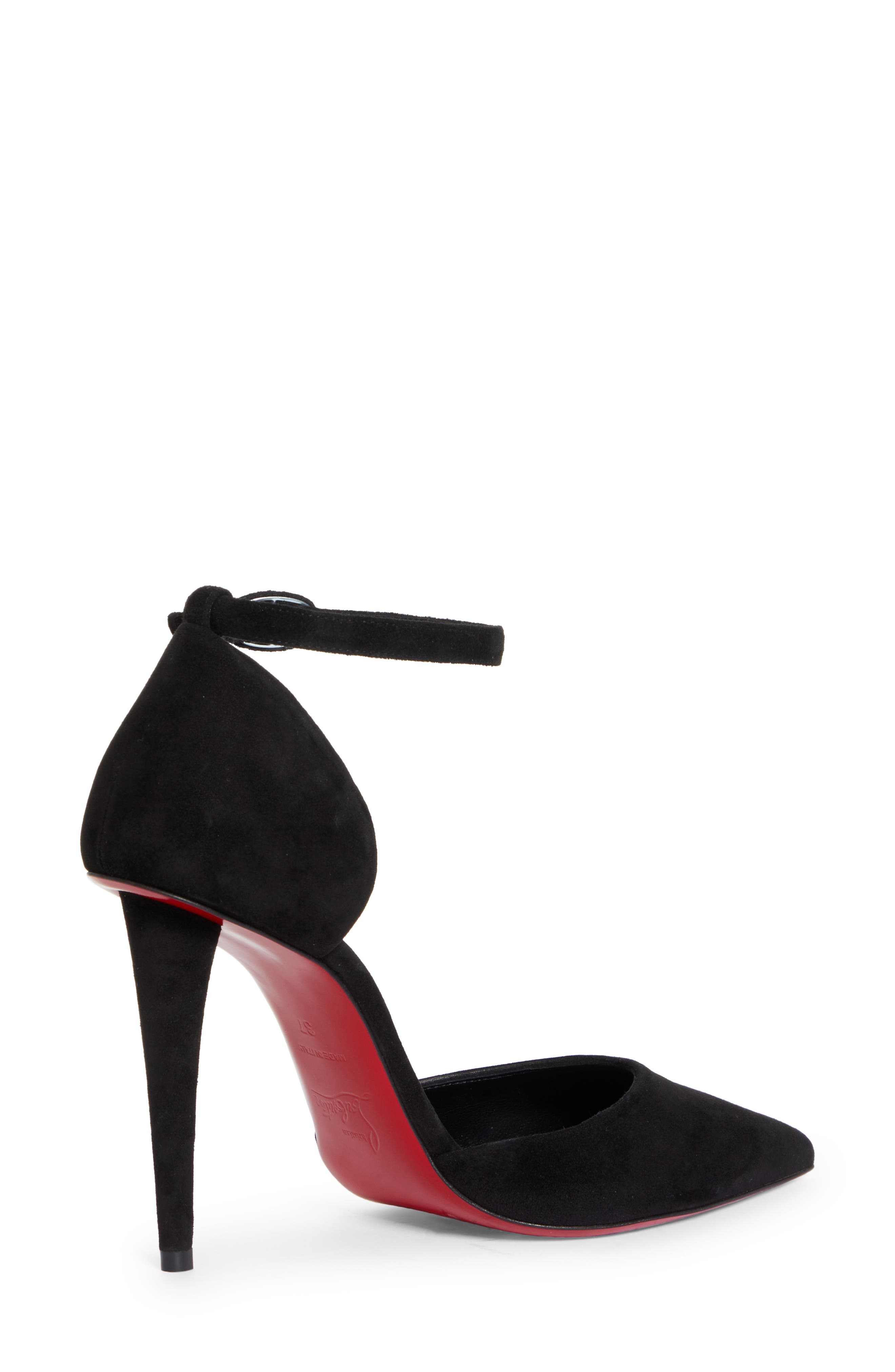 Astrida Bride Pointed Toe Pump, Alternate, color, B439 BLACK/ LIN BLACK