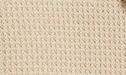 Krost Mesa Waffle Knit Trucker Jacket In Neutral