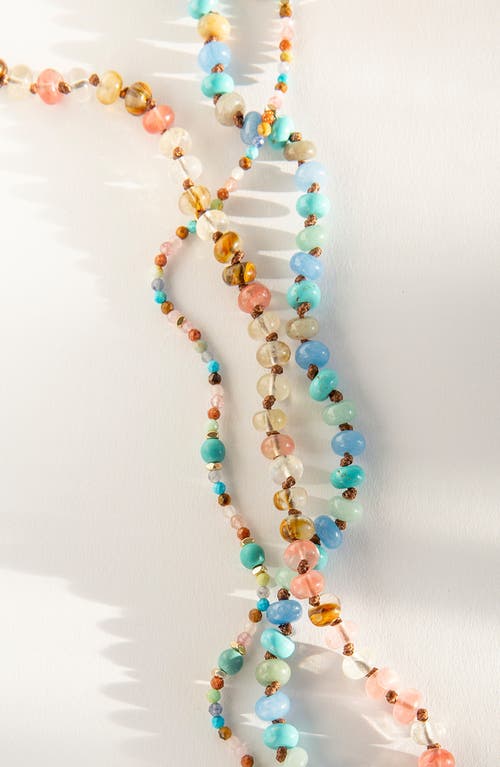 Marlyn Schiff Semiprecious Bead Necklace In Multi