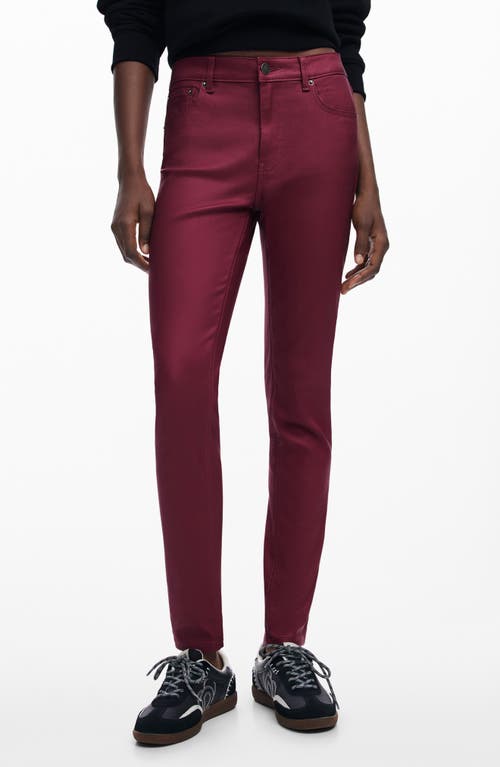 Desigual Slim Fit Pants in Red 