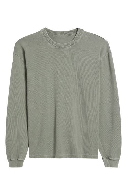 Alex Crane Caza Rib Organic Cotton Sweatshirt In Jade