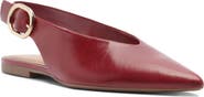 Arezzo Atlas Pointed Toe Slingback Flat