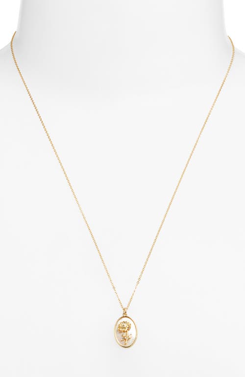 Set & Stones Katrina Birth Flower Pendant Necklace