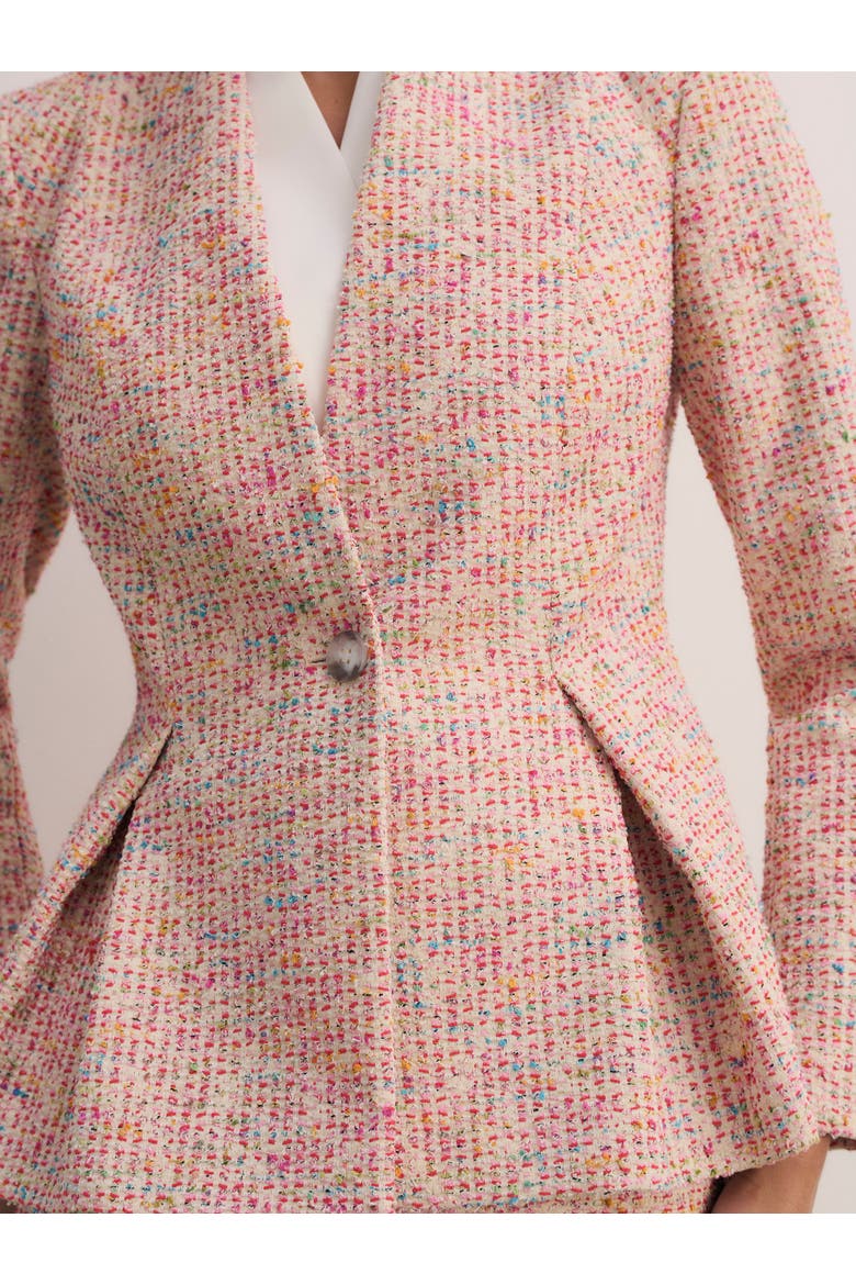 Lenola Tweed Jacket, Alternate, color, Pink