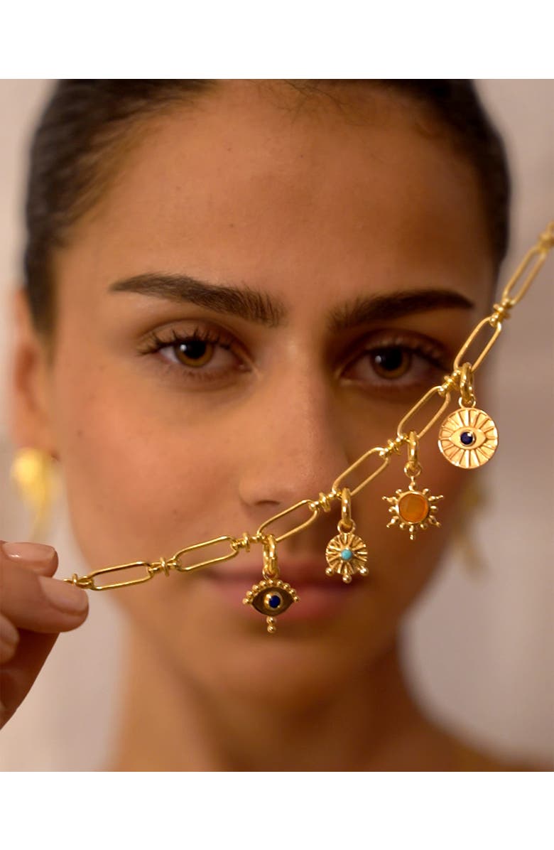 Ottoman Hands Carnelian Sun Charm, Alternate, color, 