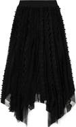 AllSaints Vashtie Mixed Lace Handkerchief Hem Skirt
